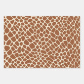 Feuille De Papier Cadeau Motif Giraffe (Devant)