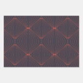 Feuille De Papier Cadeau Motif graphique simple et élégant inspiré de Noël (Devant 3)