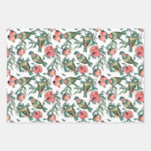 Feuille De Papier Cadeau Motif grenade et Lovebirds (Devant)