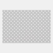 Feuille De Papier Cadeau Motif gris (Devant 3)