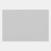 Feuille De Papier Cadeau Motif gris (Devant)