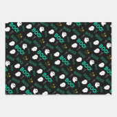 FEUILLE DE PAPIER CADEAU MOTIF HALLOWEEN ÉFFRAYANT SANS ÉCRAN (Devant 2)