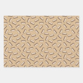 Feuille De Papier Cadeau Motif harmonique (Devant)