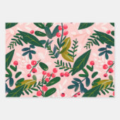 Feuille De Papier Cadeau Motif Holly Berries (Devant 3)