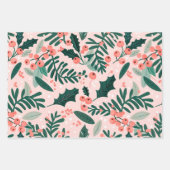 Feuille De Papier Cadeau Motif Holly Berries (Devant 2)
