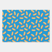 Feuille De Papier Cadeau Motif Hotdogs de restauration rapide (Devant 2)