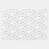 Feuille De Papier Cadeau Motif Houndstooth Chic Musical Notes (Devant)
