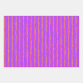 Feuille De Papier Cadeau Motif Ikat moderne violet (Devant 3)