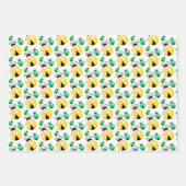 Feuille De Papier Cadeau Motif Ladybugs multicolore (Devant)