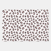 Feuille De Papier Cadeau Motif léopard moderne rose (Devant)