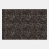 Feuille De Papier Cadeau Motif Léopard noir et Brown esthétique (Devant 3)