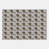 Feuille De Papier Cadeau Motif Leopard & Peonies (Devant 2)
