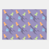 Feuille De Papier Cadeau Motif lunatique mignon d'Halloween (Devant 2)