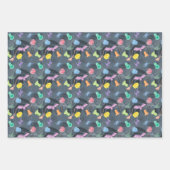 Feuille De Papier Cadeau Motif lunatique mignon d'Halloween (Devant)