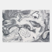 Feuille De Papier Cadeau Motif Marbre blanc moderne (Devant)