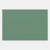 Feuille De Papier Cadeau Motif marocain vert, gris et jaune (Devant 2)