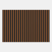 Feuille De Papier Cadeau motif marron noir (Devant 3)