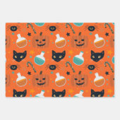 Feuille De Papier Cadeau Motif Mixte Halloween Coordination (Devant 2)