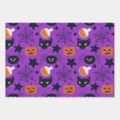 Feuille De Papier Cadeau Motif Mixte Halloween Coordination (Devant)