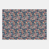 Feuille De Papier Cadeau Motif moderne Paisley du milieu du siècle (Devant 3)