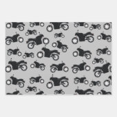 Feuille De Papier Cadeau Motif moto (Devant 3)