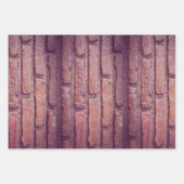 Feuille De Papier Cadeau Motif mur en brique (Devant)