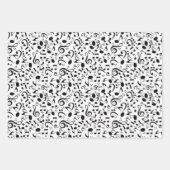 Feuille De Papier Cadeau Motif musical (Devant 2)
