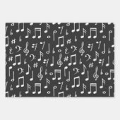 Feuille De Papier Cadeau Motif musical (Devant 2)