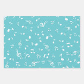 Feuille De Papier Cadeau Motif musical (Devant 2)