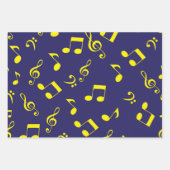 Feuille De Papier Cadeau Motif musical (Devant 2)
