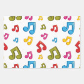 Feuille De Papier Cadeau Motif musical (Devant 2)