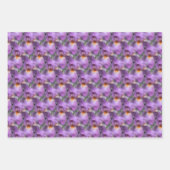Feuille De Papier Cadeau Motif naturel Fleur Iris Lavande (Devant 2)