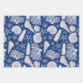 Feuille De Papier Cadeau Motif nautique (Devant 3)