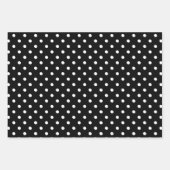 Feuille De Papier Cadeau Motif noir et blanc (Devant 3)