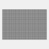 Feuille De Papier Cadeau Motif noir et blanc classique (Devant)