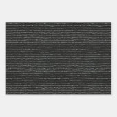 Feuille De Papier Cadeau Motif noir et blanc classique (Devant 3)