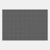 Feuille De Papier Cadeau Motif noir et blanc classique (Devant 2)