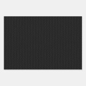 Feuille De Papier Cadeau Motif noir gris argenté classique (Devant 3)
