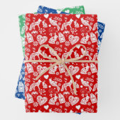 Feuille De Papier Cadeau motif nordique scandi nordic (En situation)