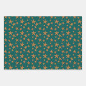 Feuille De Papier Cadeau Motif orange Starfish (Devant)