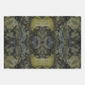 Feuille De Papier Cadeau Motif Oval Banded Agate Gemstone Four Part (Devant 3)