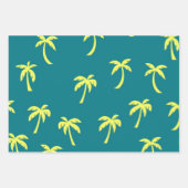 Feuille De Papier Cadeau Motif palmier (Devant 3)
