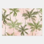 Feuille De Papier Cadeau Motif palmier (Devant 2)