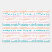 Feuille De Papier Cadeau Motif Pastel Batik (Devant)