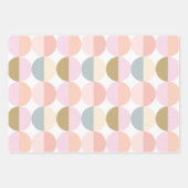 Feuille De Papier Cadeau Motif Pastel Circles géométriques (Devant 2)