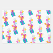 Feuille De Papier Cadeau Motif Pastel Et Balloon (Devant 2)