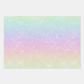 Feuille De Papier Cadeau Motif Pastel Rainbow Sparkles (Devant 3)