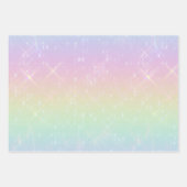 Feuille De Papier Cadeau Motif Pastel Rainbow Sparkles (Devant 2)