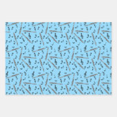 Feuille De Papier Cadeau Motif Piccolo Music Note (Devant 3)