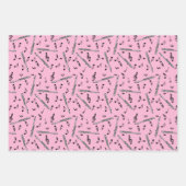 Feuille De Papier Cadeau Motif Piccolo Music Note (Devant)